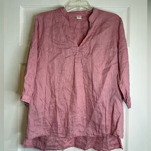 Lintico 100% Linen Dress Shirt Joanna